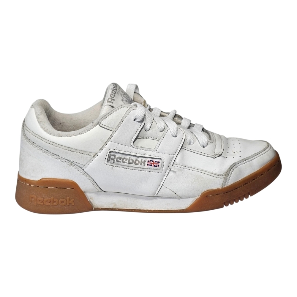 Reebok Mens Workout Plus CN2126 White Casual Shoes Sneakers Size 10